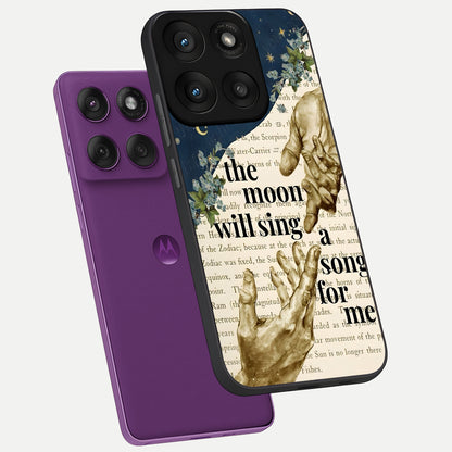  Aesthetic Divine phone case For Moto Edge 60 Pro showing premium glass back cover with detailed artwork