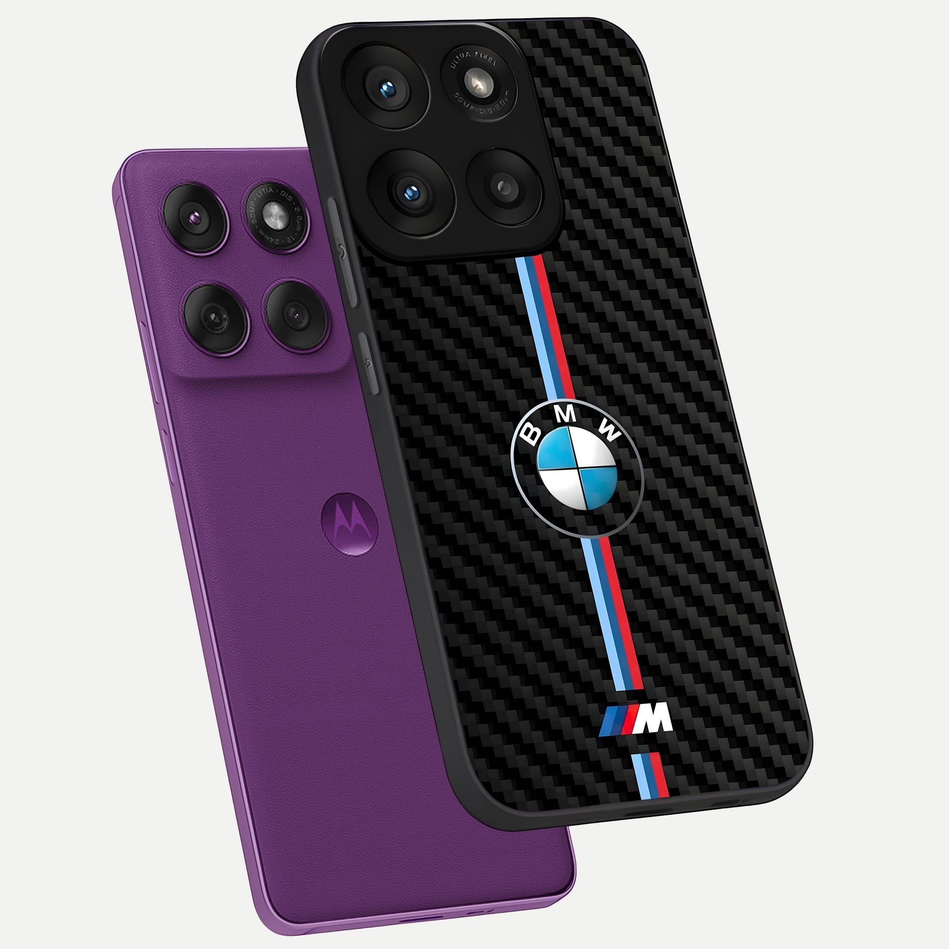  BMW Pattern phone case For Moto Edge 60 Pro showing premium glass back cover with detailed artwork