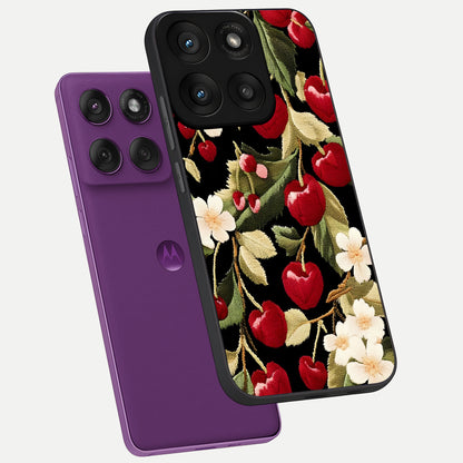  Blooming Spendor Bird phone case For Moto Edge 60 Pro showing premium glass back cover with detailed artwork