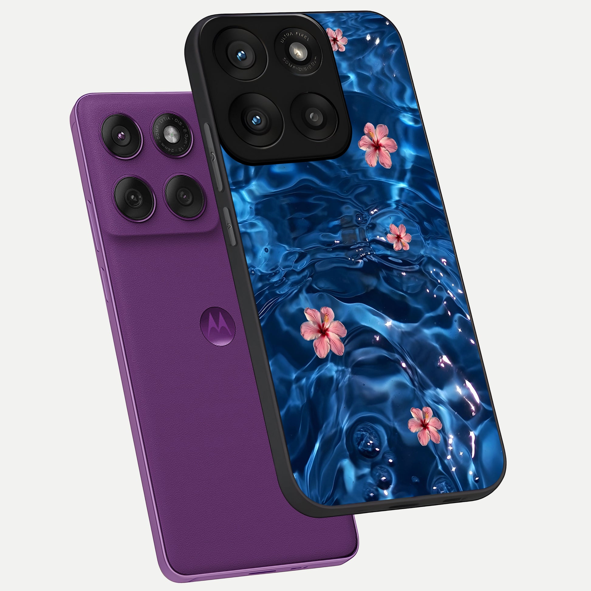  Bloom Thread Art phone case For Moto Edge 60 Pro showing premium glass back cover with detailed artwork