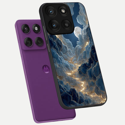  Celestial Cloud Road phone case For Moto Edge 60 Pro showing premium glass back cover with detailed artwork