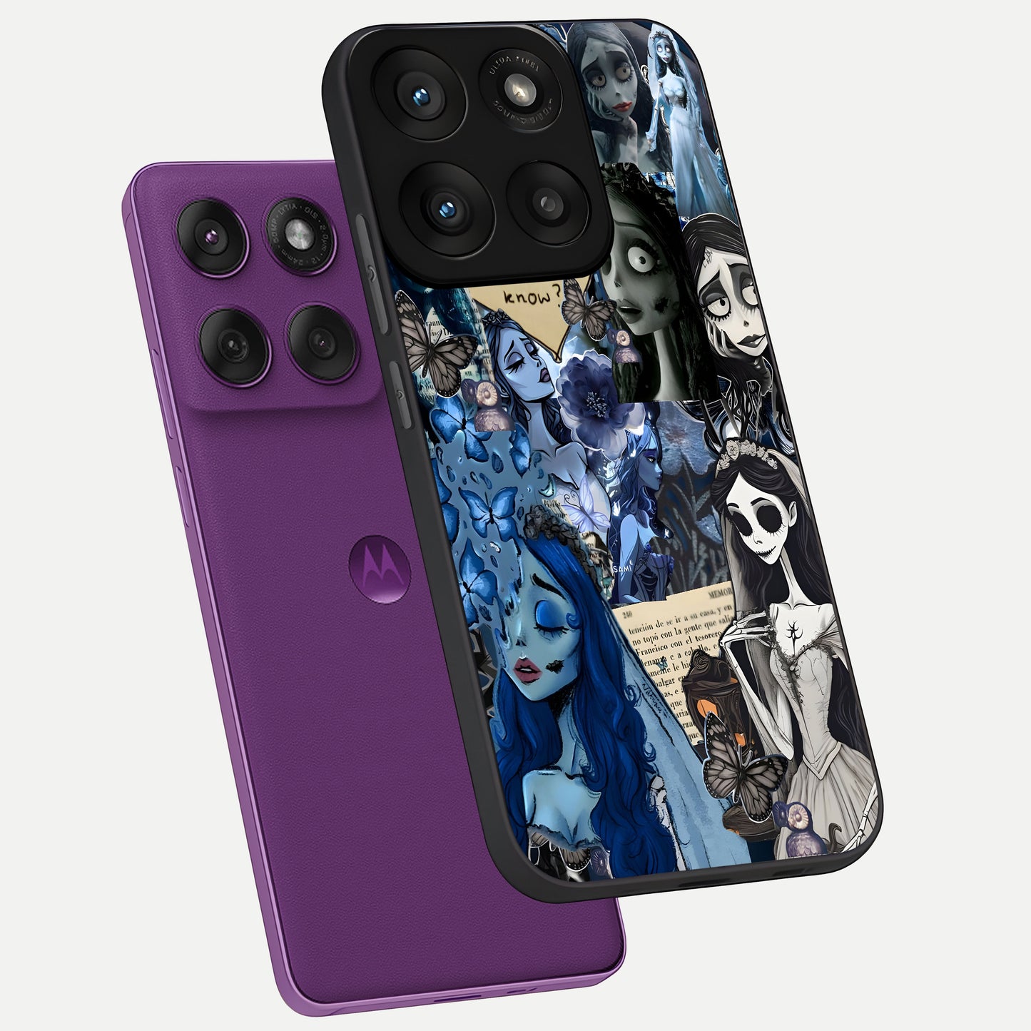  Corpse Bride Posters phone case For Moto Edge 60 Pro showing premium glass back cover with detailed artwork