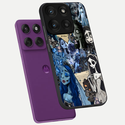  Corpse Bride Posters phone case For Moto Edge 60 Pro showing premium glass back cover with detailed artwork