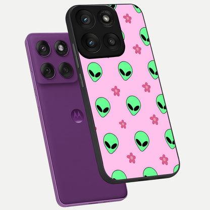 Cosmic Cute Crush phone case For Moto Edge 60 Pro showing premium glass back cover with detailed artwork