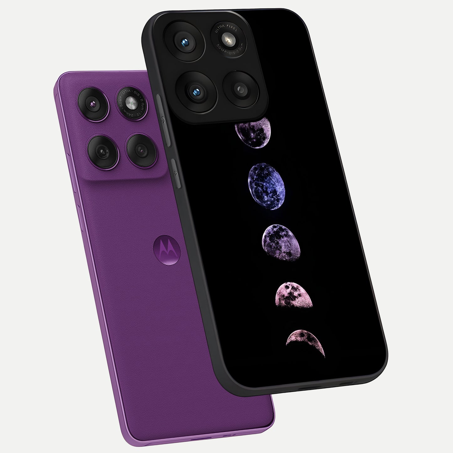  Crimson All Planets phone case For Moto Edge 60 Pro showing premium glass back cover with detailed artwork