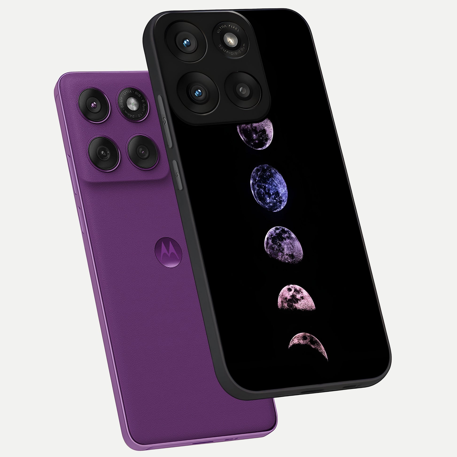  Crimson All Planets phone case For Moto Edge 60 Pro showing premium glass back cover with detailed artwork