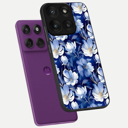  Cute Floral Patterns phone case For Moto Edge 60 Pro showing premium glass back cover with detailed artwork