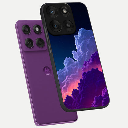  Dreamy Cloud Skies phone case For Moto Edge 60 Pro showing premium glass back cover with detailed artwork