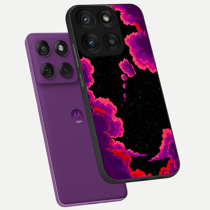  Galaxy Dream Frame phone case For Moto Edge 60 Pro showing premium glass back cover with detailed artwork