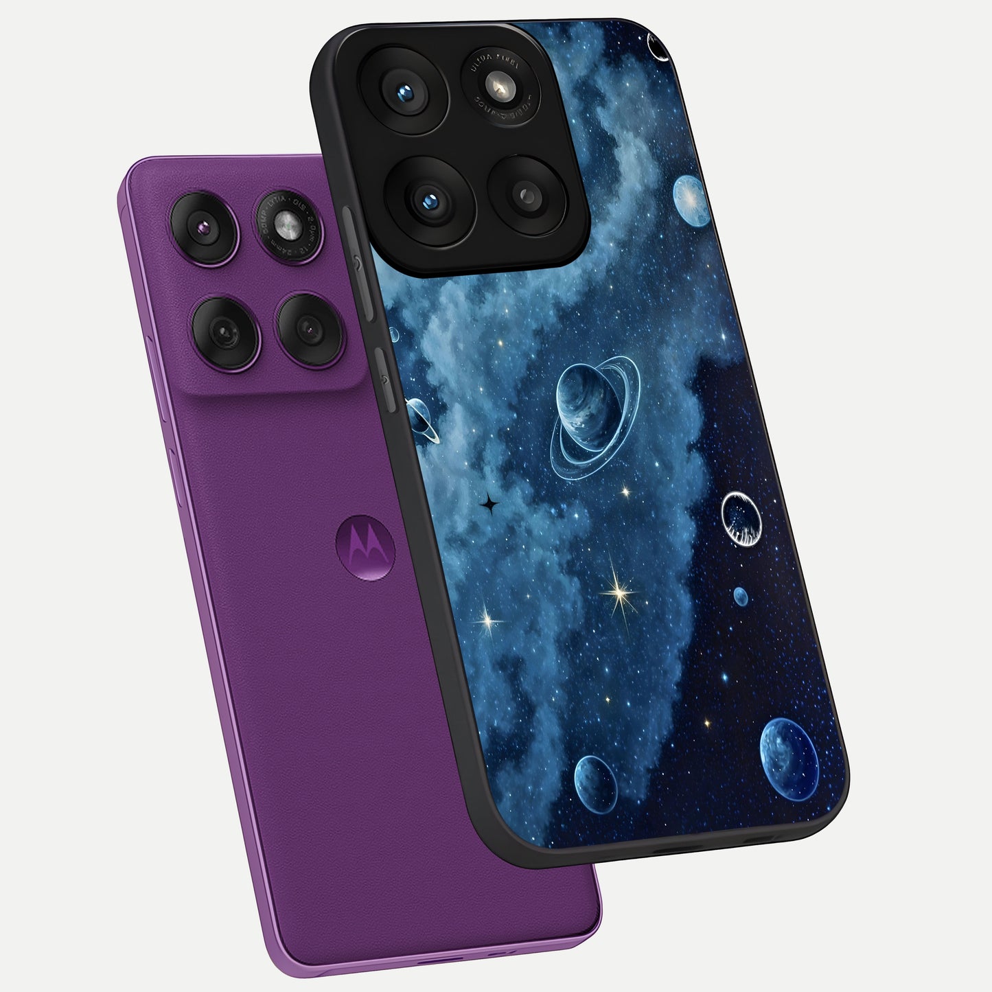  Galaxy Dream Space phone case For Moto Edge 60 Pro showing premium glass back cover with detailed artwork