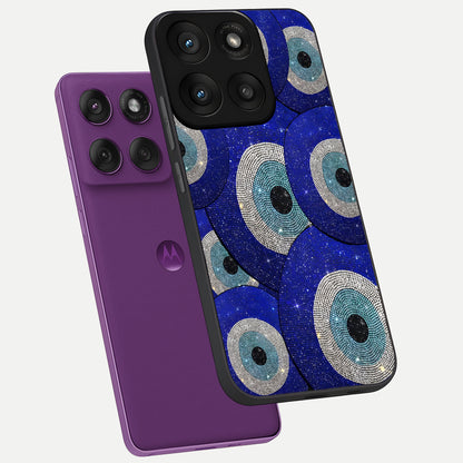  Galaxy Eye Flow phone case For Moto Edge 60 Pro showing premium glass back cover with detailed artwork