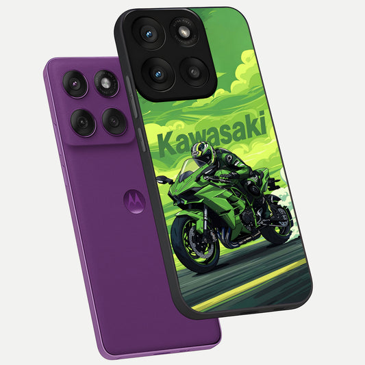  Greenery Sky phone case For Moto Edge 60 Pro showing premium glass back cover with detailed artwork