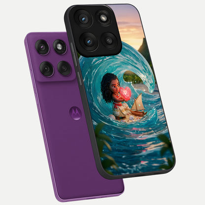  Heart of Ocean phone case For Moto Edge 60 Pro showing premium glass back cover with detailed artwork