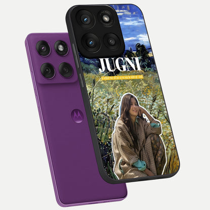  Jugni Soul Vibes phone case For Moto Edge 60 Pro showing premium glass back cover with detailed artwork