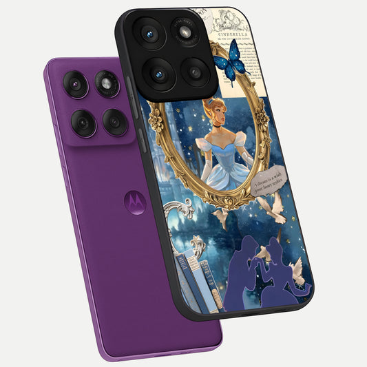  Midnight Queen phone case For Moto Edge 60 Pro showing premium glass back cover with detailed artwork