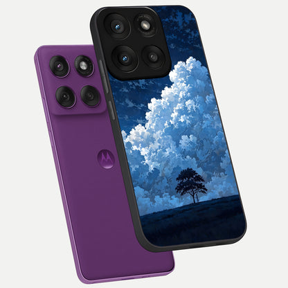  Midnight Sky Serenity phone case For Moto Edge 60 Pro showing premium glass back cover with detailed artwork