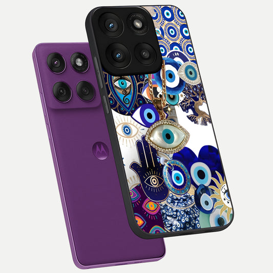  Mystic Charm Eye phone case For Moto Edge 60 Pro showing premium glass back cover with detailed artwork