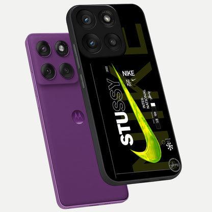  Neon Street Edition phone case For Moto Edge 60 Pro showing premium glass back cover with detailed artwork