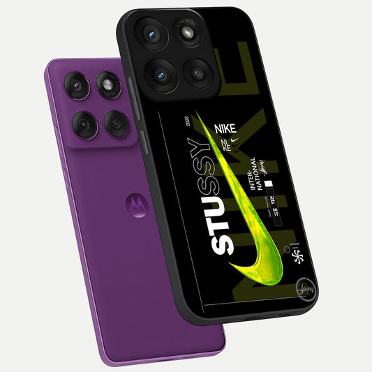  Neon Street Edition phone case For Moto Edge 60 Pro showing premium glass back cover with detailed artwork