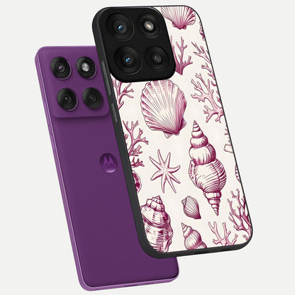  Pink Power Sparks phone case For Moto Edge 60 Pro showing premium glass back cover with detailed artwork