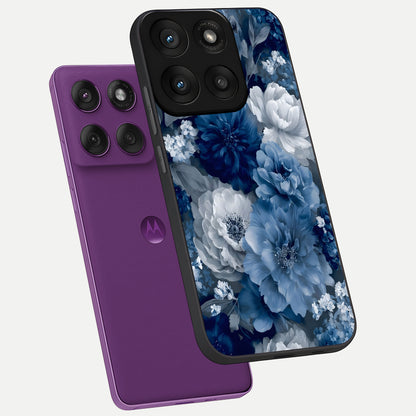  Royal Bloom Garden phone case For Moto Edge 60 Pro showing premium glass back cover with detailed artwork