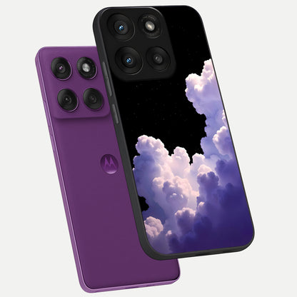  Starlit Night Whispers phone case For Moto Edge 60 Pro showing premium glass back cover with detailed artwork