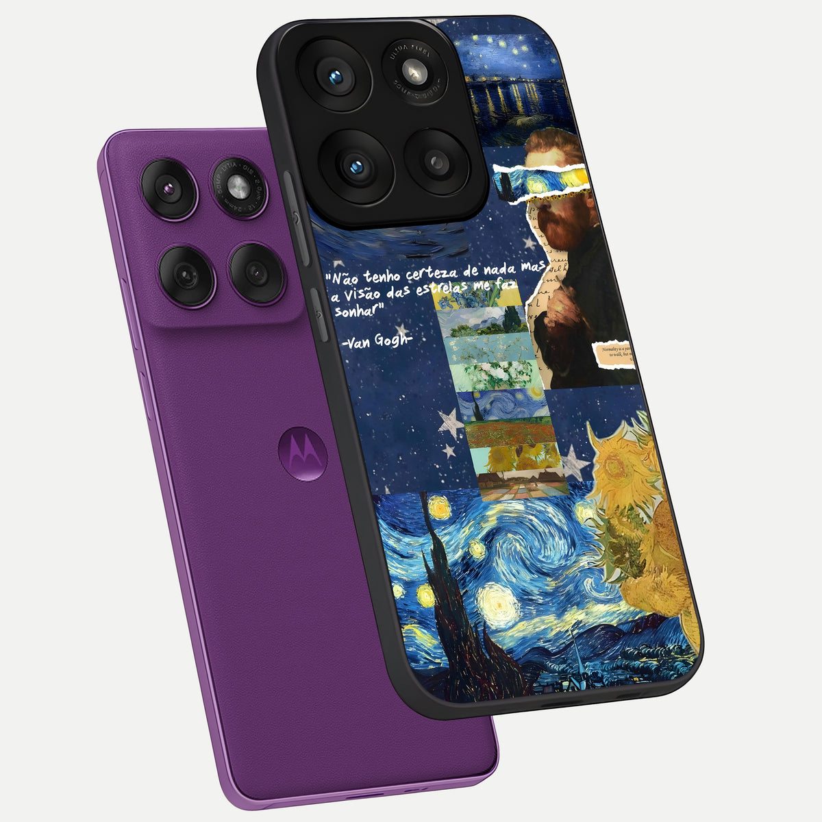  Starry Dream Vision phone case For Moto Edge 60 Pro showing premium glass back cover with detailed artwork