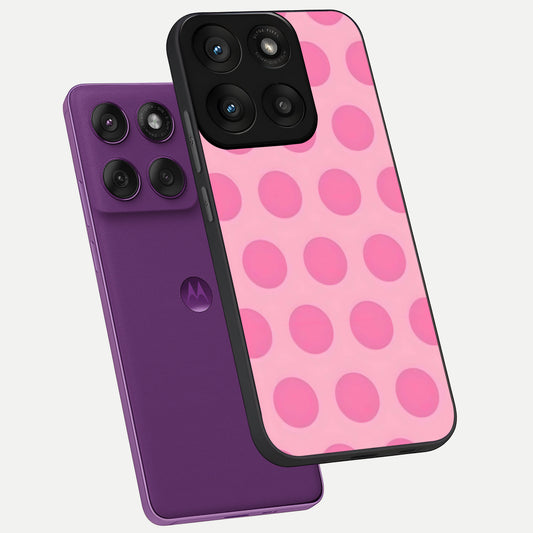  Sweet Dot Dreams phone case For Moto Edge 60 Pro showing premium glass back cover with detailed artwork