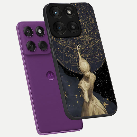  Taylor Swift Girl phone case For Moto Edge 60 Pro showing premium glass back cover with detailed artwork