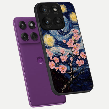  Van Gogh Scenery phone case For Moto Edge 60 Pro showing premium glass back cover with detailed artwork