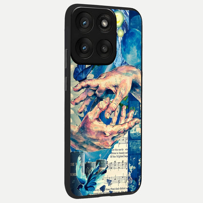  Aesthetic Divider back cover For Moto Edge 60 Pro slim fit glass case with vibrant aesthetic design
