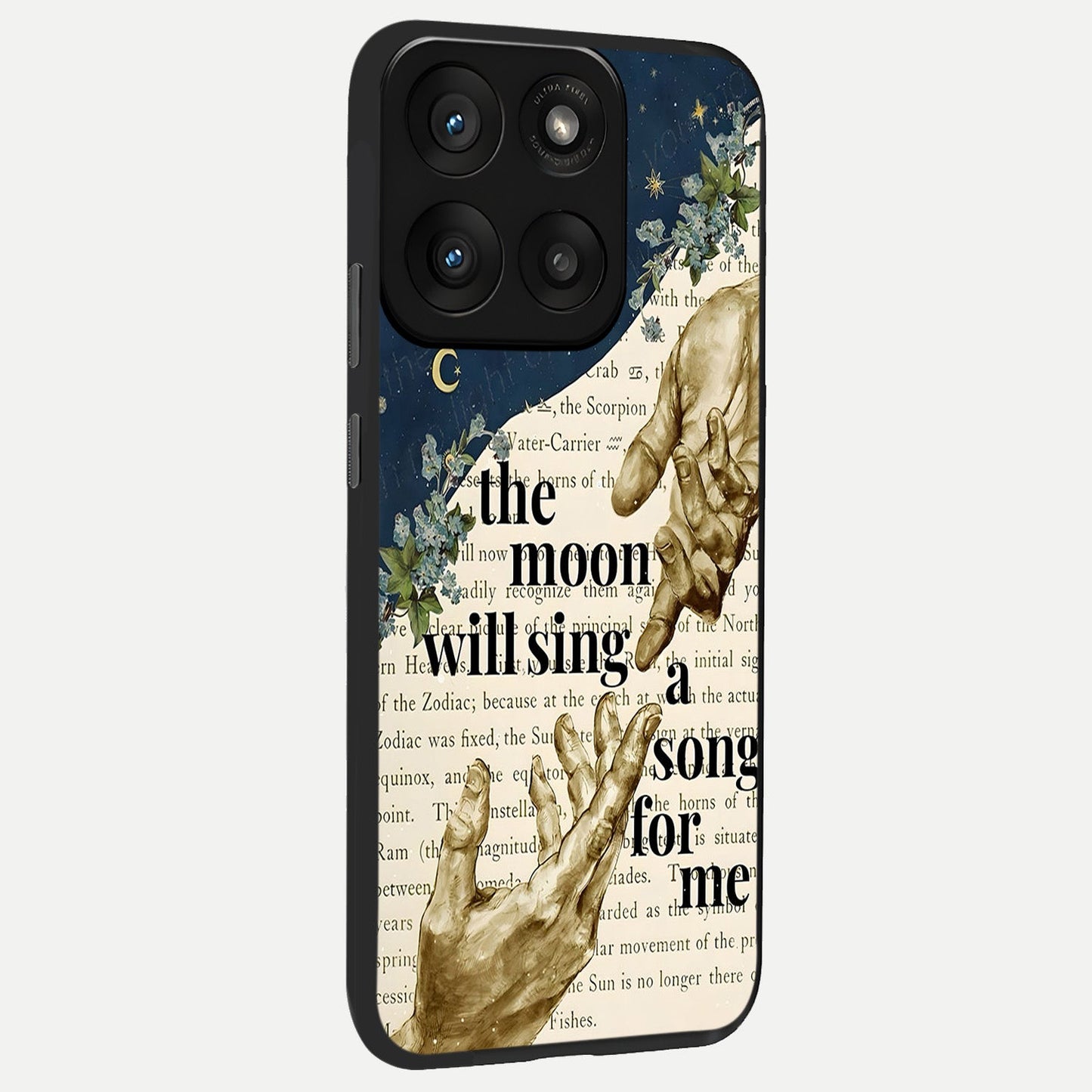  Aesthetic Divine back cover For Moto Edge 60 Pro slim fit glass case with vibrant aesthetic design