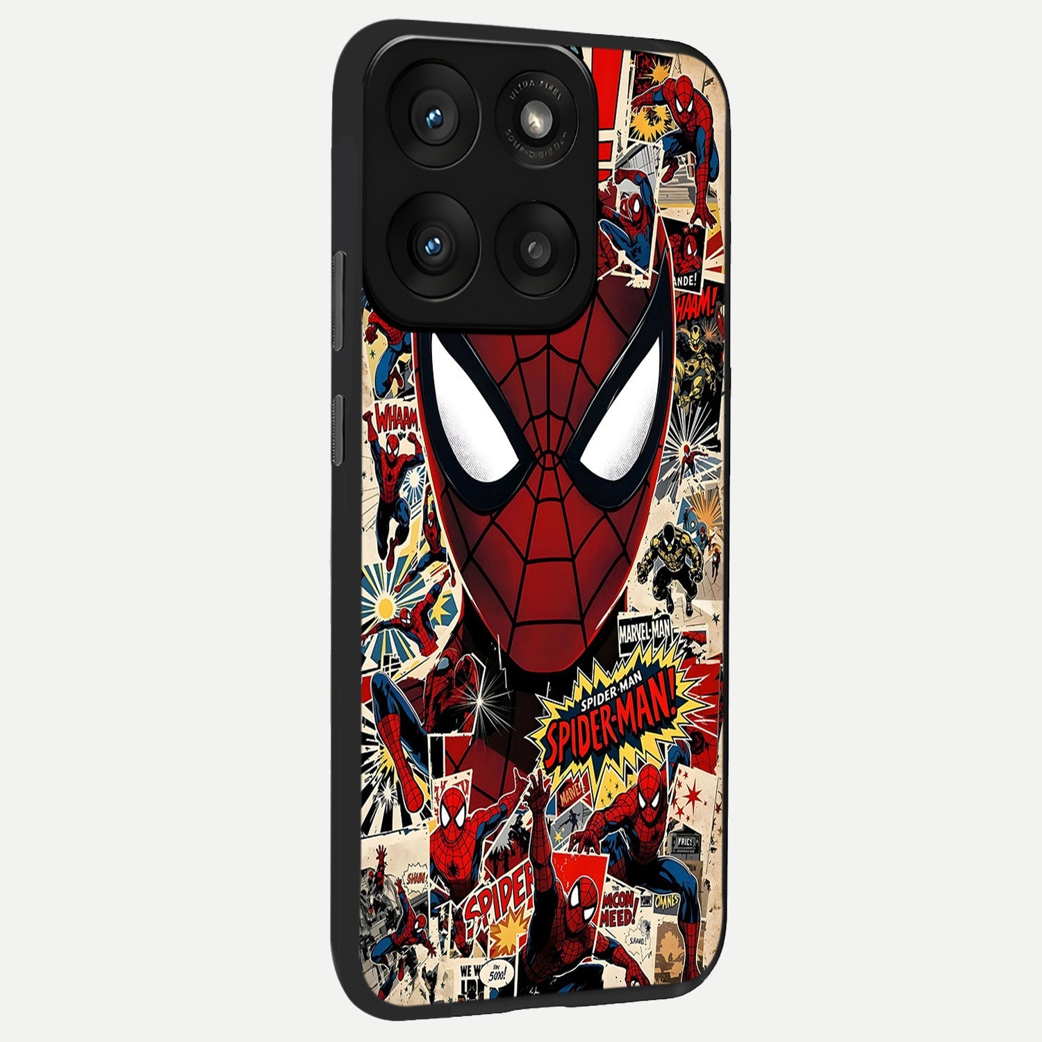  Aesthetic Wonder Spider back cover For Moto Edge 60 Pro slim fit glass case with vibrant aesthetic design