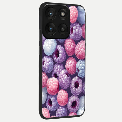  Berry Candy Pop back cover For Moto Edge 60 Pro slim fit glass case with vibrant aesthetic design