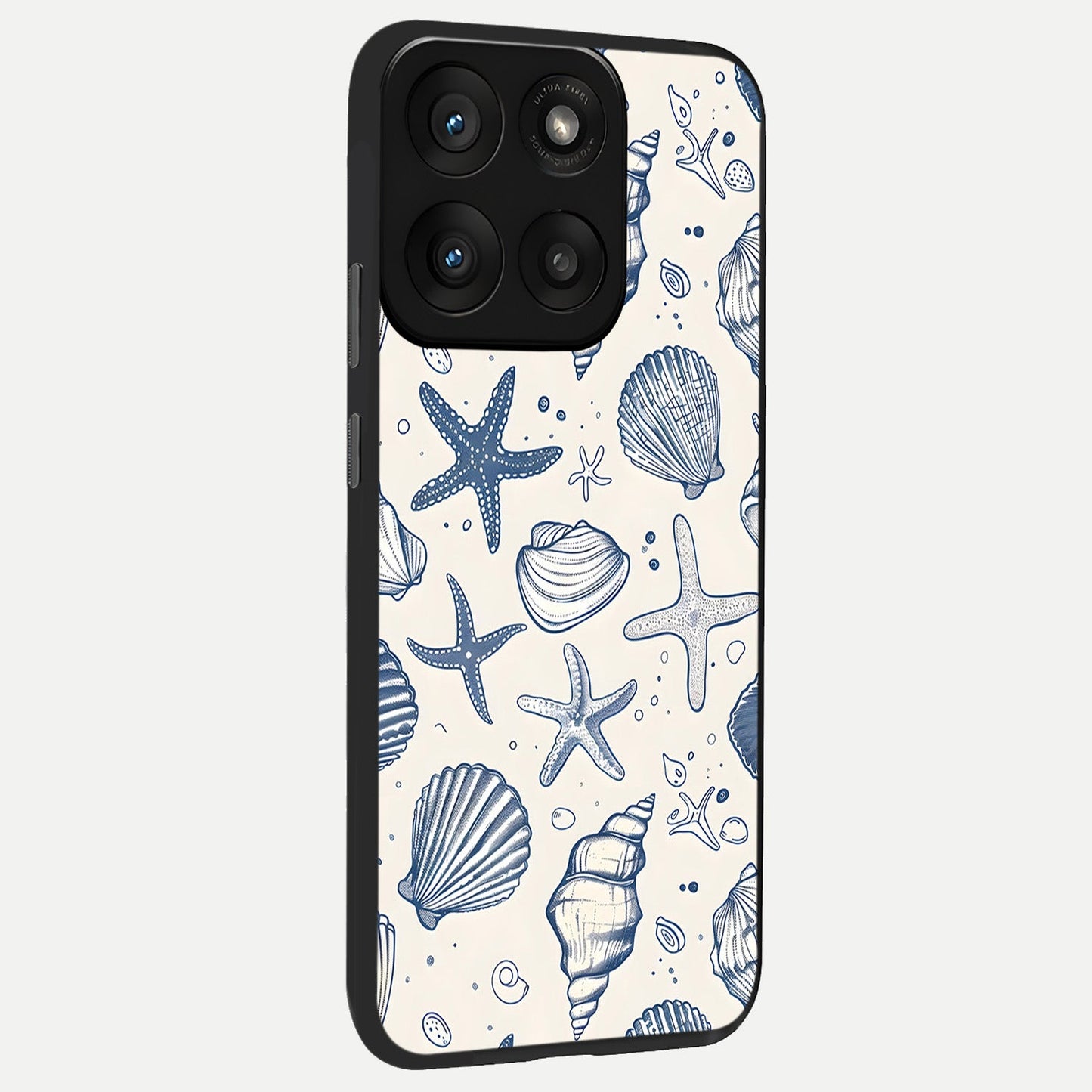  Blue Ocean Outline back cover For Moto Edge 60 Pro slim fit glass case with vibrant aesthetic design
