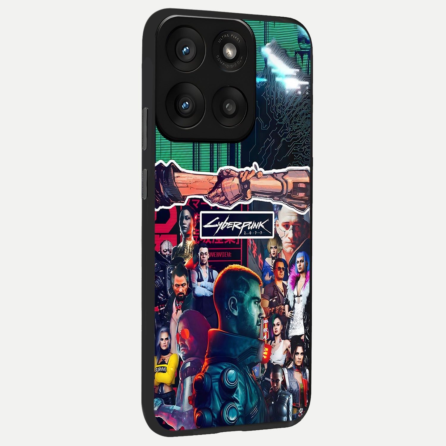  CYBERPUNK Legacy back cover For Moto Edge 60 Pro slim fit glass case with vibrant aesthetic design
