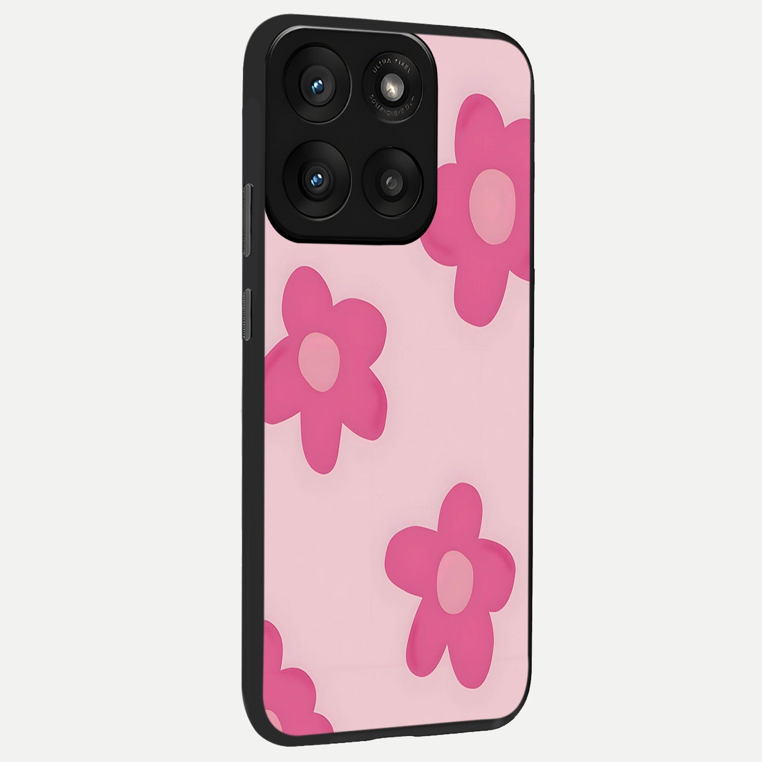  Candy Bloom Dreams back cover For Moto Edge 60 Pro slim fit glass case with vibrant aesthetic design