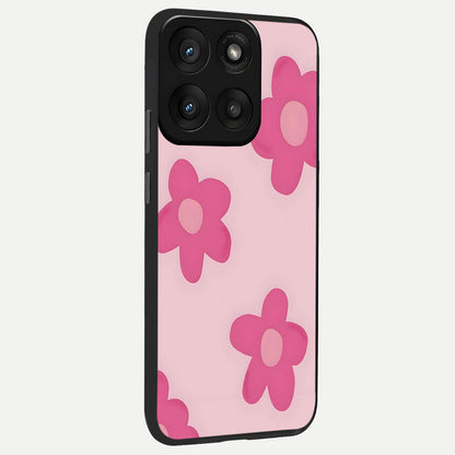  Candy Bloom Dreams back cover For Moto Edge 60 Pro slim fit glass case with vibrant aesthetic design