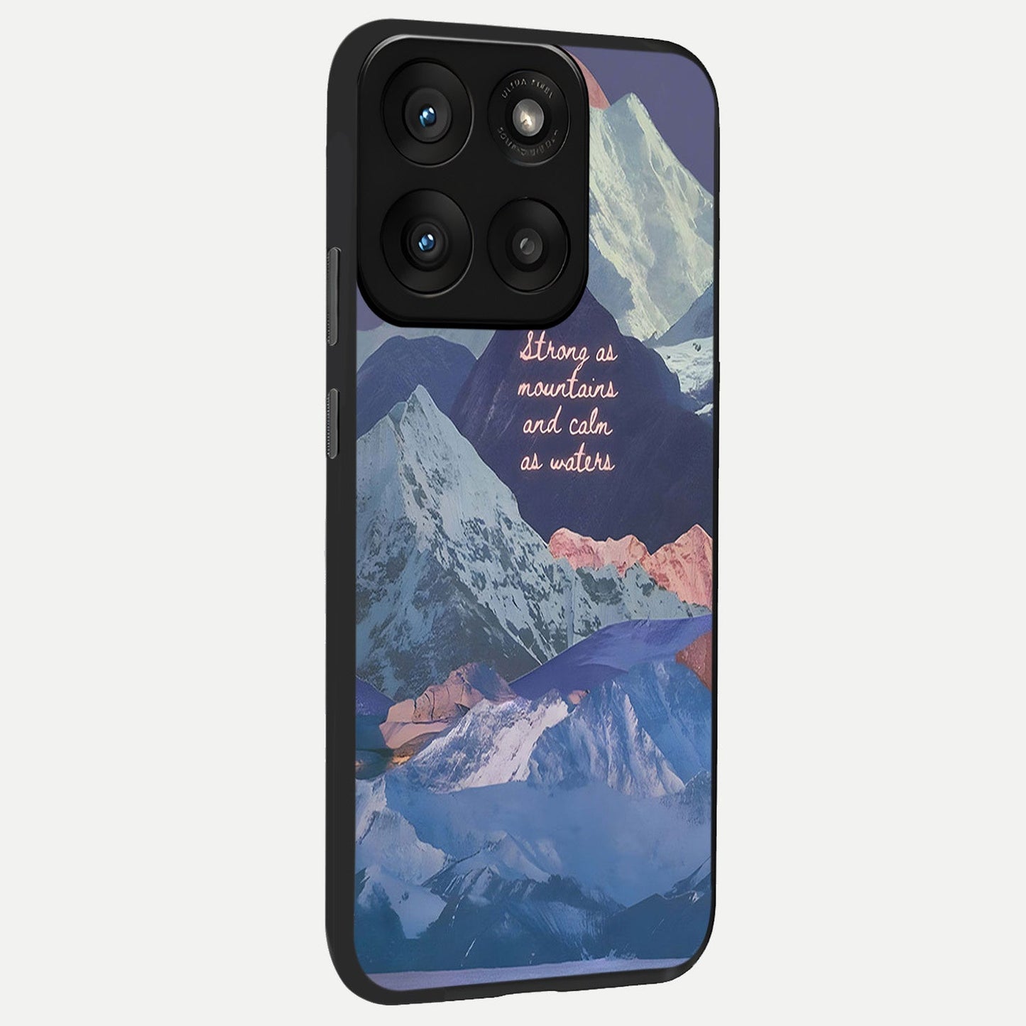  Celestial Mountain Calm back cover For Moto Edge 60 Pro slim fit glass case with vibrant aesthetic design