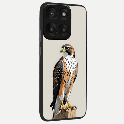  Clever Eagle back cover For Moto Edge 60 Pro slim fit glass case with vibrant aesthetic design