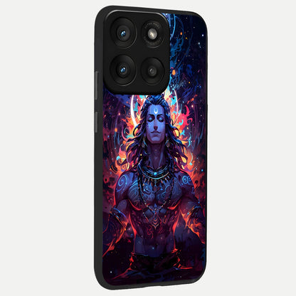  Divine Fire Shiv back cover For Moto Edge 60 Pro slim fit glass case with vibrant aesthetic design