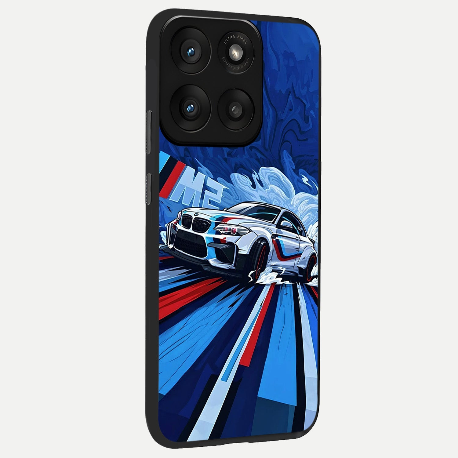  Drift Power Rush back cover For Moto Edge 60 Pro slim fit glass case with vibrant aesthetic design