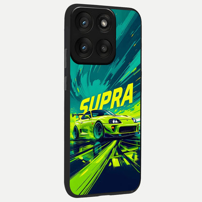  Electric Supra Thunder back cover For Moto Edge 60 Pro slim fit glass case with vibrant aesthetic design