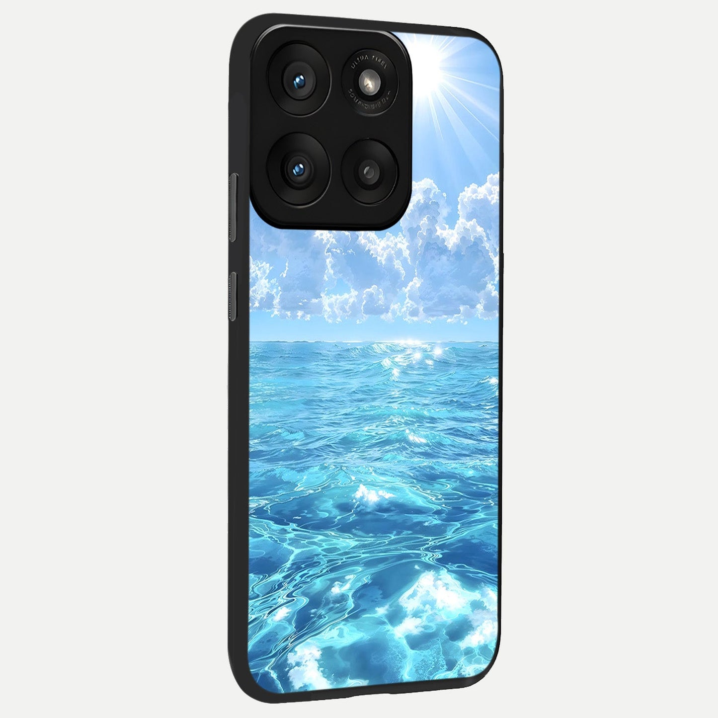  Endless Ocean Horizon back cover For Moto Edge 60 Pro slim fit glass case with vibrant aesthetic design