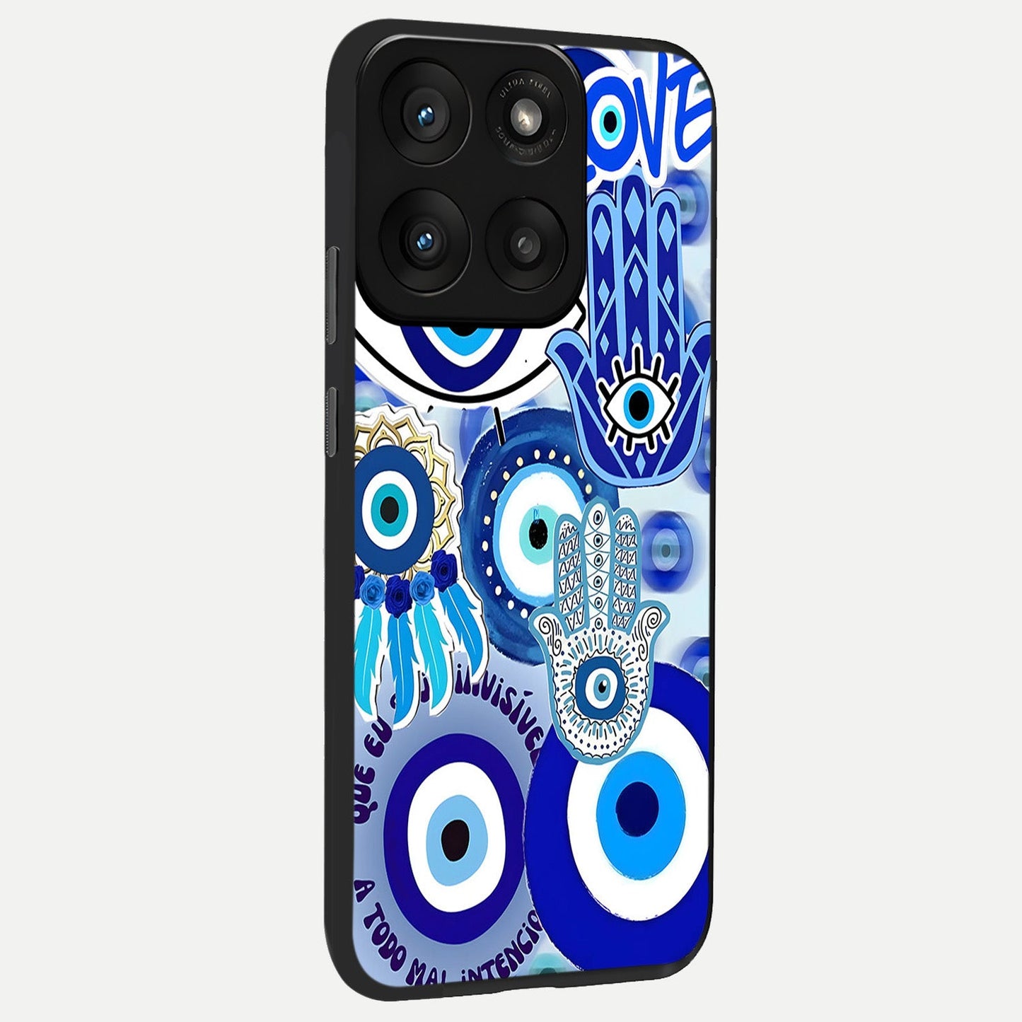  Evil Eyes Dream back cover For Moto Edge 60 Pro slim fit glass case with vibrant aesthetic design