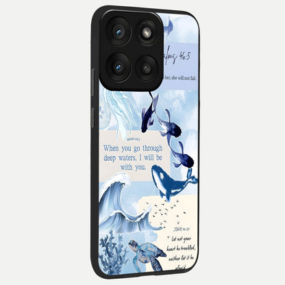  Faithful Ocean Promise back cover For Moto Edge 60 Pro slim fit glass case with vibrant aesthetic design