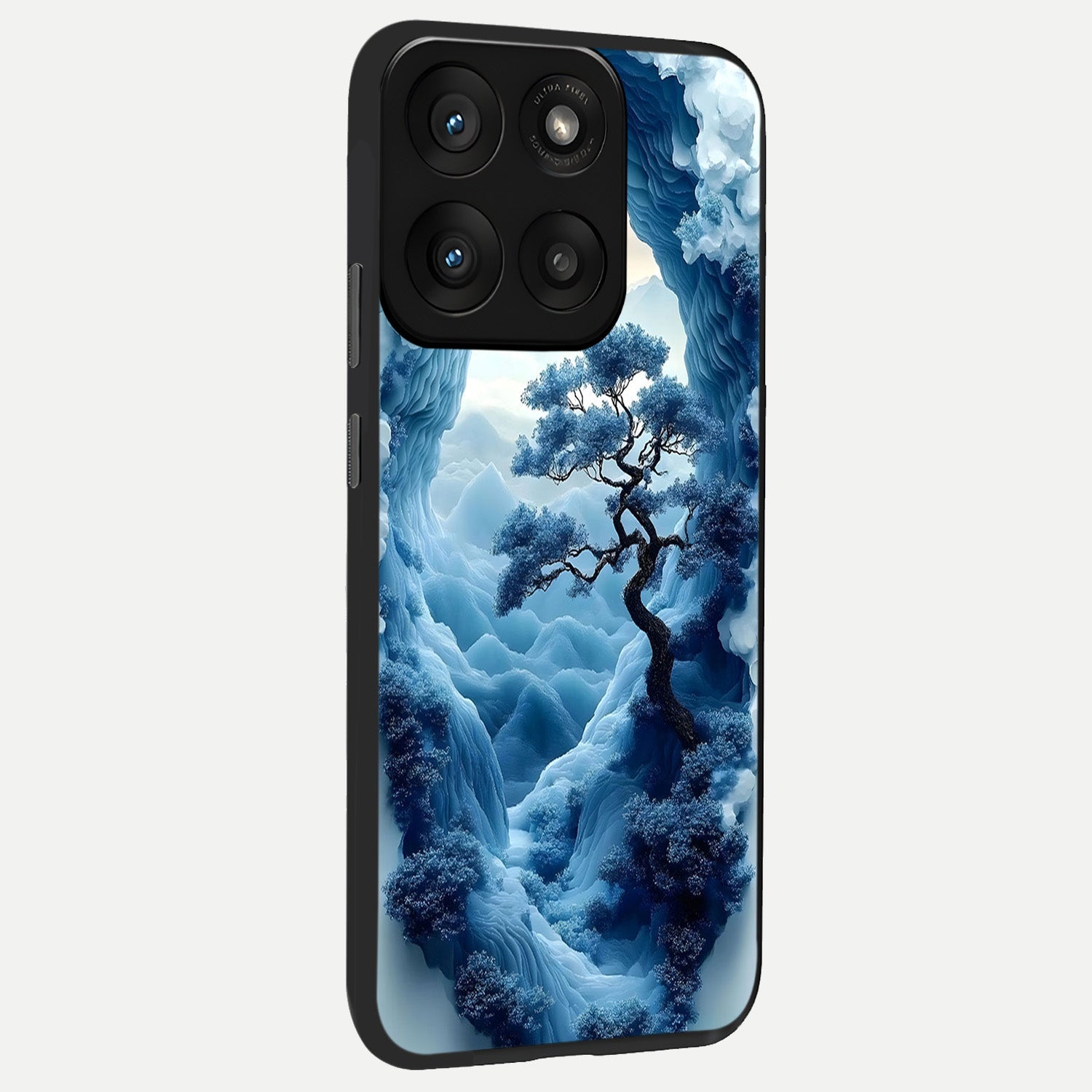  Frozen Serenity Gate back cover For Moto Edge 60 Pro slim fit glass case with vibrant aesthetic design