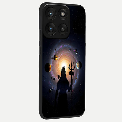  Galactic Shiva Vision back cover For Moto Edge 60 Pro slim fit glass case with vibrant aesthetic design