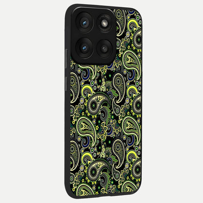  Green Lemon back cover For Moto Edge 60 Pro slim fit glass case with vibrant aesthetic design