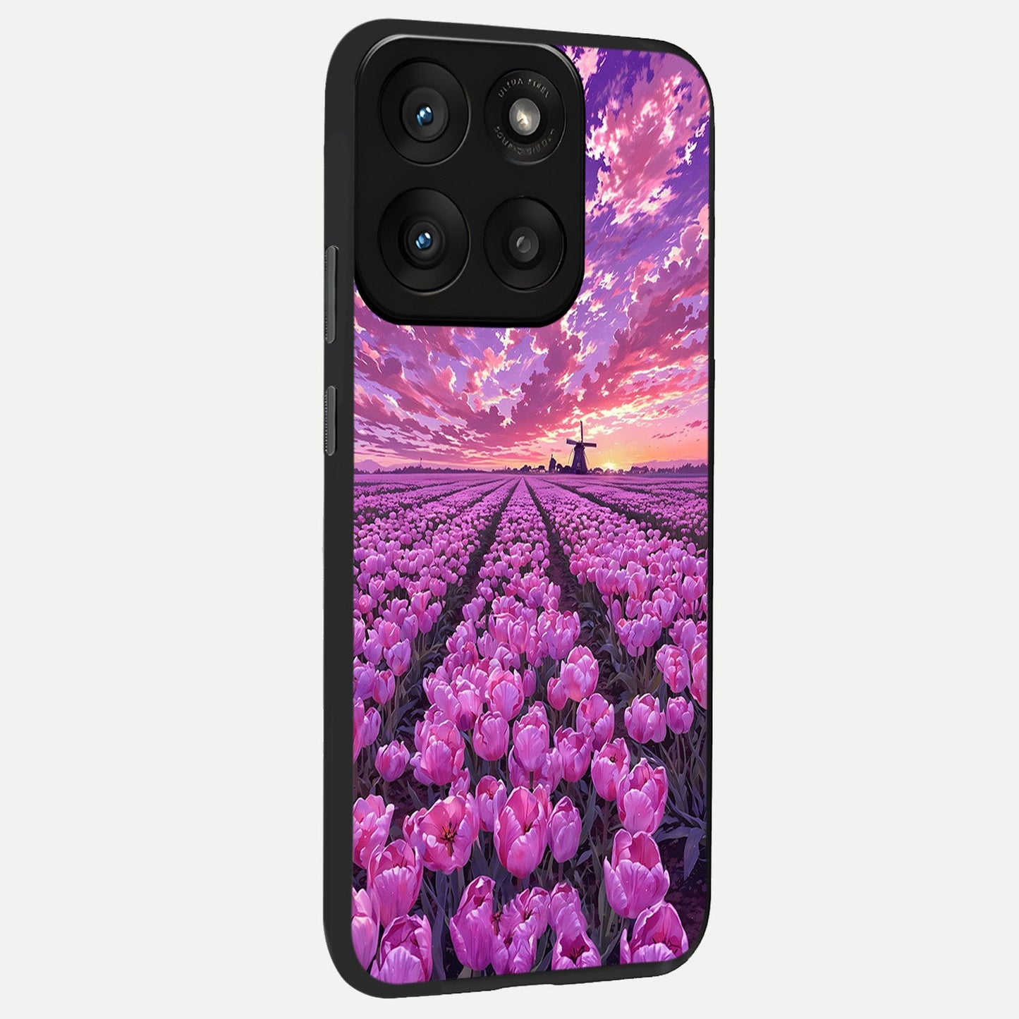  Lavender Dream Skies back cover For Moto Edge 60 Pro slim fit glass case with vibrant aesthetic design